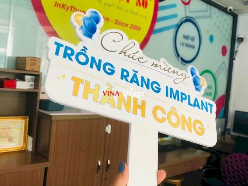 Hashtag cầm tay Nha khoa Chúc mừng trồng răng Implant thành công - MSN159