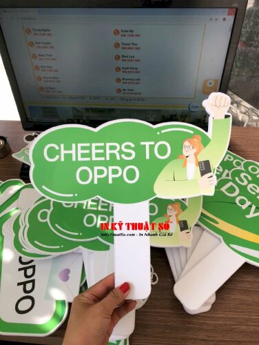 Hashtag cầm tay Cheers To Oppo - MSN518