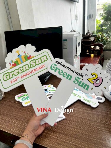Hashtag cầm tay Green Sun #20th Anniversary Mừng sinh nhật 20 - MSN675