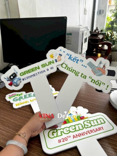 Hashtag cầm tay Green Sun #connection & AI | AI 