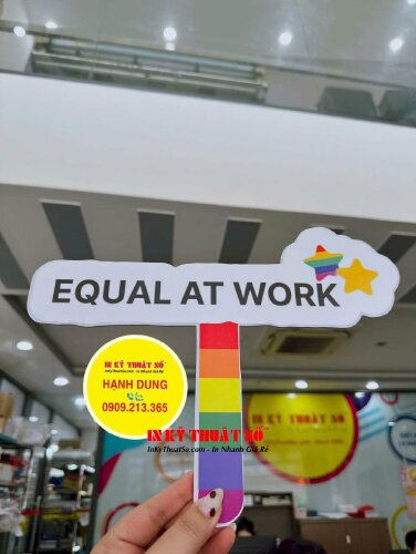 Hashtag cầm tay sự kiện cộng đồng Pride Equal At Work - MSN680
