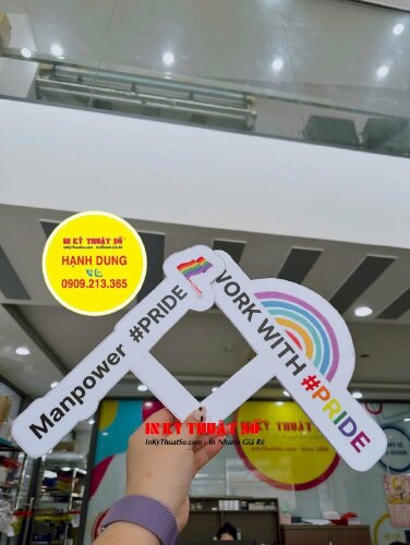 Hashtag cầm tay sự kiện cộng đồng Pride Manpower #Pride Work With #Pride - MSN682