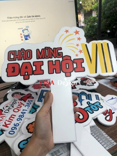 Hashtag cầm tay sự kiện Chào Mừng Đại Hội VII - MSN210