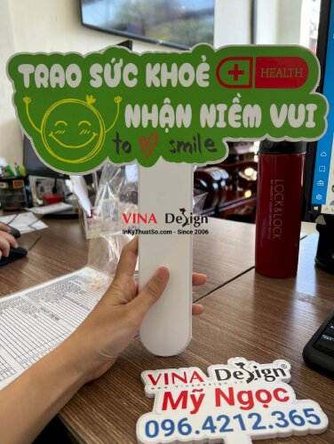 Hashtag cầm tay Slogan Trao sức khỏe Nhận niềm vui - MSN214
