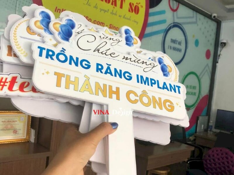 Hashtag cầm tay Nha khoa Chúc mừng trồng răng Implant thành công - MSN159