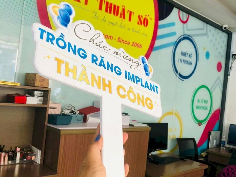 Hashtag cầm tay Nha khoa Chúc mừng trồng răng Implant thành công - MSN159