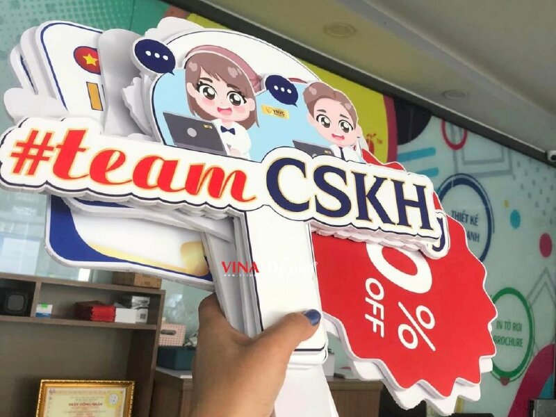 Hashtag cầm tay Team CSKH chăm sóc khách hàng - MSN186