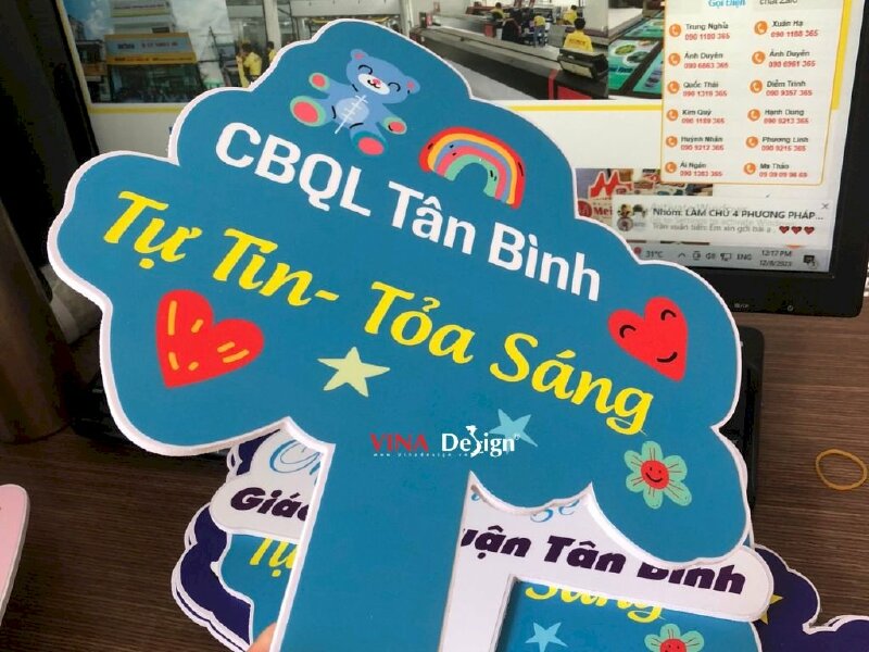 Hashtag cầm tay CBQL Tân Bình Tự Tin Tỏa Sáng - MSN311