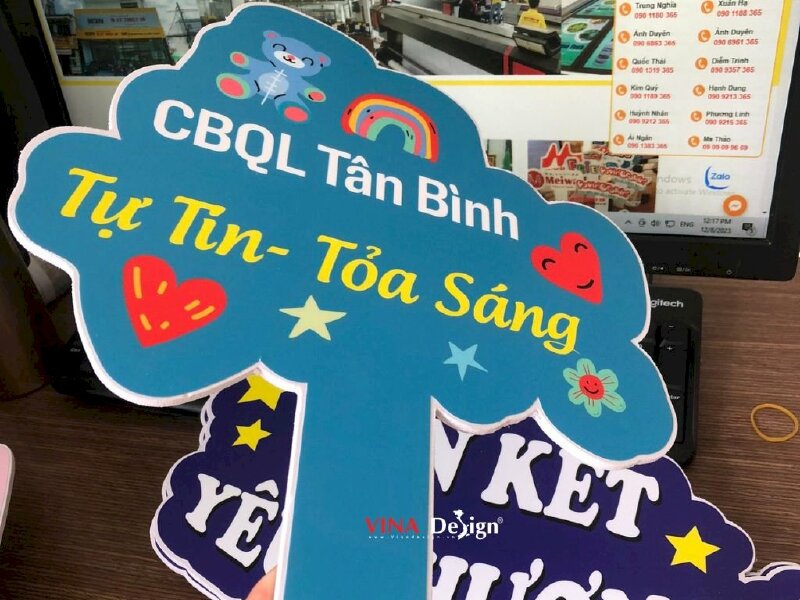 Hashtag cầm tay CBQL Tân Bình Tự Tin Tỏa Sáng - MSN311