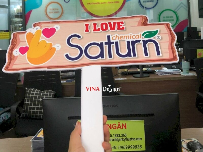 Hashtag cầm tay I LOVE Saturn Chemical - MSN274