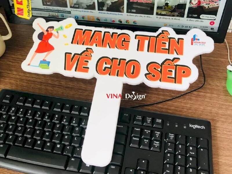 Hashtag cầm tay Mang Tiền Về Cho Sếp - MSN298