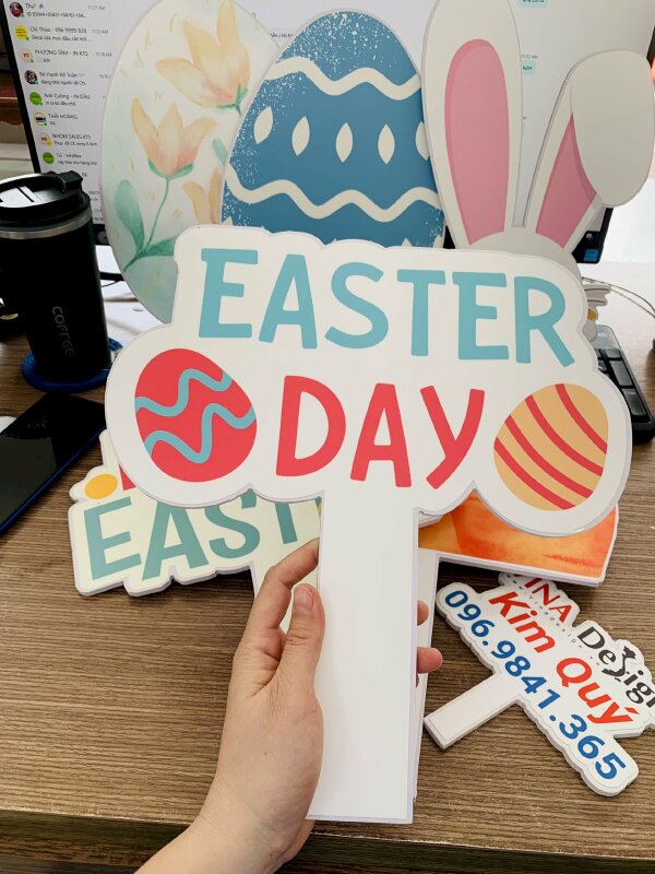 Hashtag cầm tay Quả trứng Phục Sinh Easter eggs - MSN357