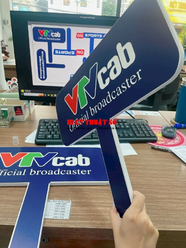 Hashtag cầm tay logo VTVcab Official Broadcaster - MSN487