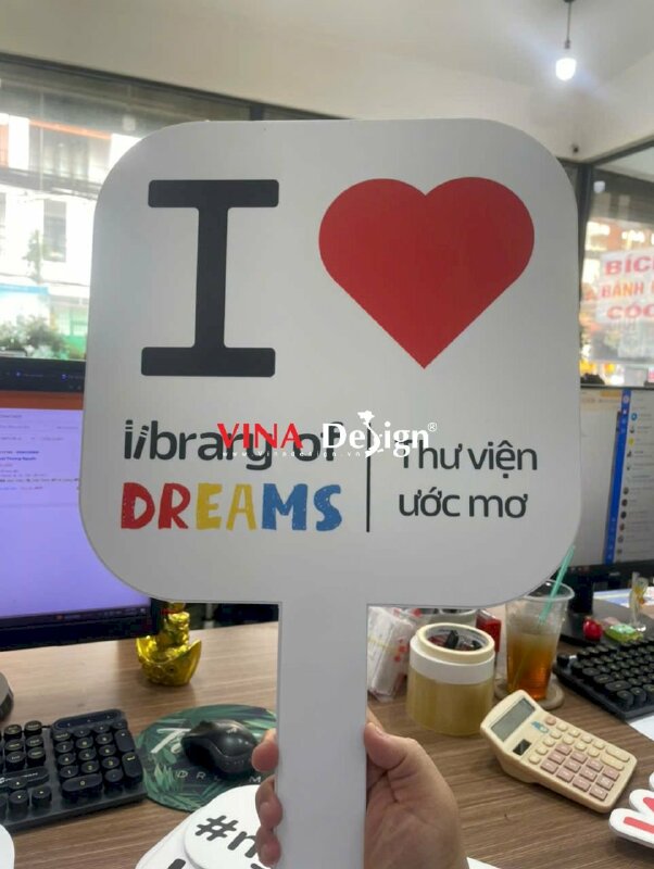 Hashtag cầm tay I LOVE Library of Dreams Thư viện ước mơ - MSN592