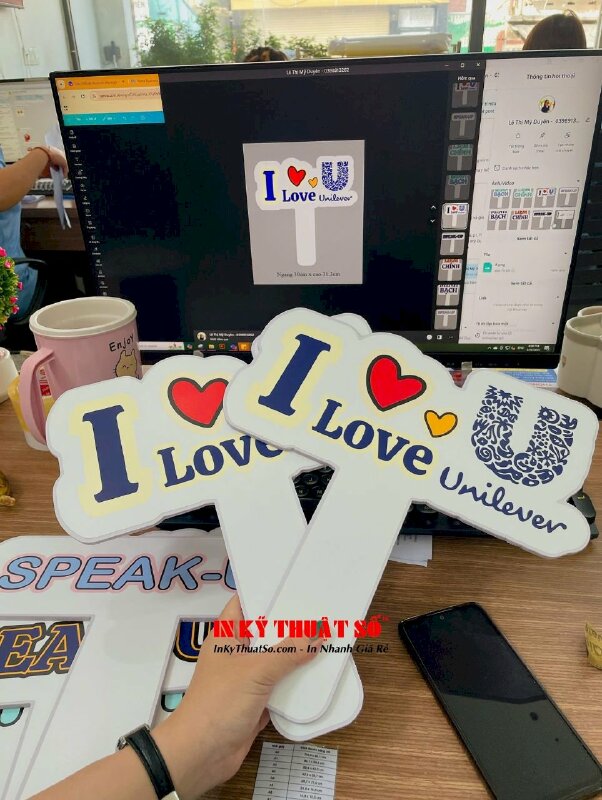 Hashtag cầm tay I Love Unilever - MSN685