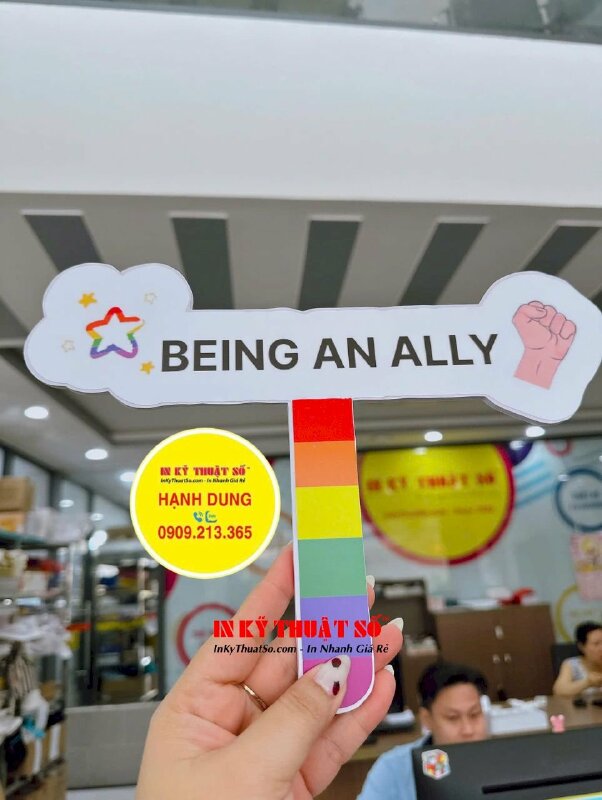 Hashtag cầm tay sự kiện cộng đồng Pride Being An Ally - MSN679