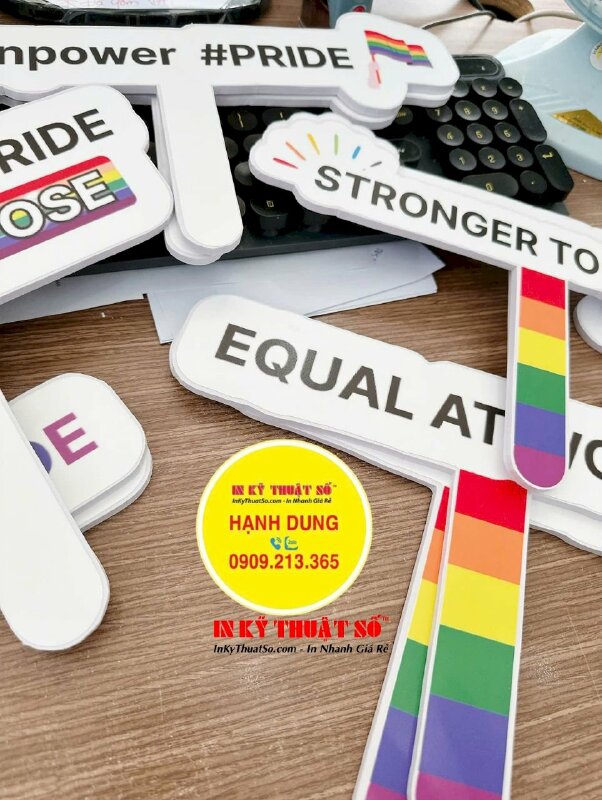 Hashtag cầm tay sự kiện cộng đồng Pride Celebrate #Pride With Purpose Stronger Together - MSN681