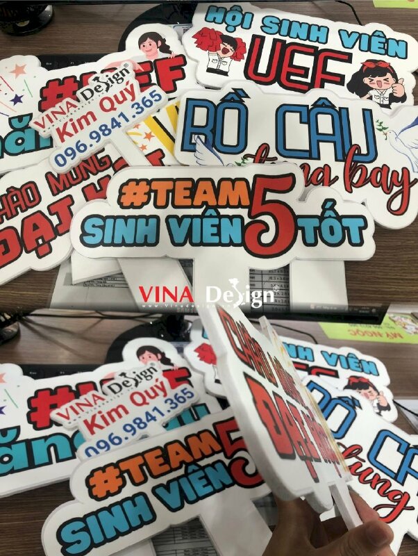 Hashtag cầm tay Slogan Team Sinh viên 5 tốt - MSN211
