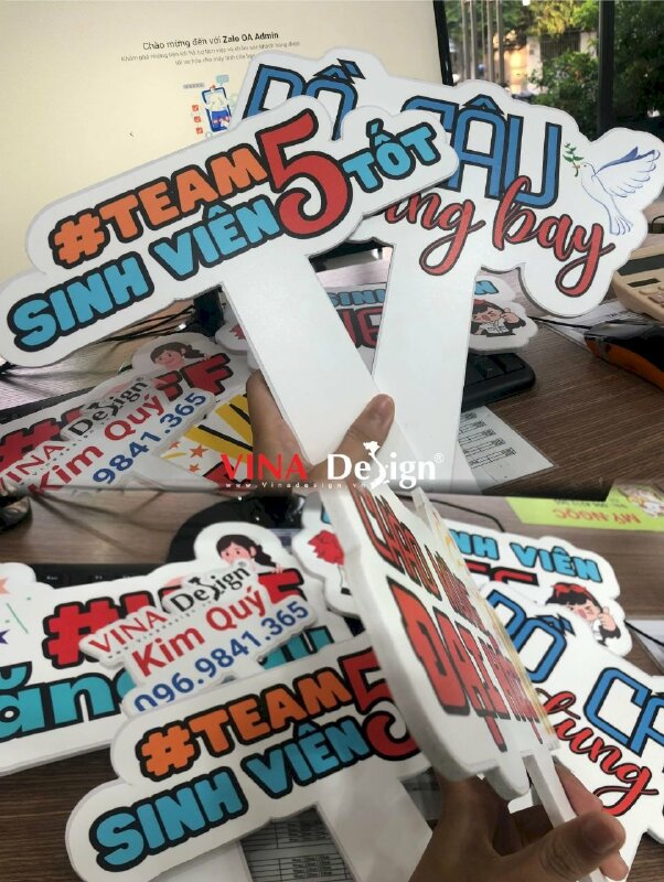 Hashtag cầm tay Slogan Team Sinh viên 5 tốt - MSN211